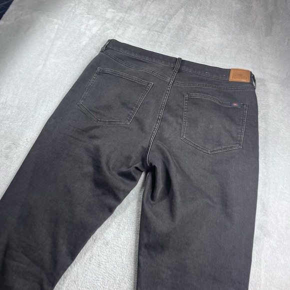 Faherty Stretch Terry 5-Pocket Pant Men's 34x34 Washed Black Gray Straight - Picture 11 of 12